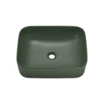 Nadpultni kopalniški umivalnik BEJBA 50 . Nadpultni kopalniški umivalnik BEJBA 50 je trpežen umivalnik sodobnih linij. Narejen je iz keramike v dveh