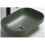 Nadpultni kopalniški umivalnik RAIN . Nadpultni kopalniški umivalnik RAIN je narejen iz kvalitetne keramike. V vsako kopalnico bo vnesel kanček razigranosti