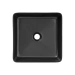 Nadpultni kopalniški umivalnik SIMA 40D . Nadpultni kopalniški umivalnik SIMA 40D je narejen iz keramike v črni mat barvi in se lepo poda v vsakršno