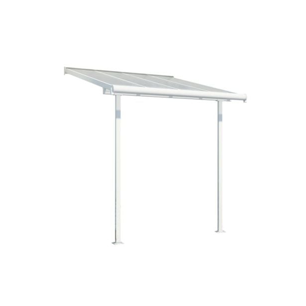 NADSTREŠEK ZA TERASO PALRAM SIERRA, BELA/TRANSPARENT 2,3X2,3M NADSTREŠEK ZA TERASO PALRAM SIERRA, BELA/TRANSPARENT 2,3X2,3M