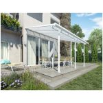 NADSTREŠEK ZA TERASO PALRAM SIERRA, BELA/TRANSPARENT 3X4,25M - slika 10