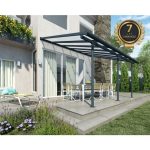 NADSTREŠEK ZA TERASO PALRAM SIERRA, SIVA/TRANSPARENT 3X4,25M - slika 16