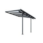 NADSTREŠEK ZA TERASO PALRAM SIERRA, TRANSPARENT SIVA 3X3,05M