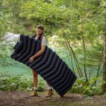 NAPIHLJIVA BLAZINA LAYON PODLOGA ZA SPANJE 200X65 CM TEMNO MODRA - slika 10