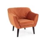 Naslonjač KATJANA 1 . Naslonjač KATJANA 1, je kakovosten kos pohištva, ki popestri vaš prostor. Narejena je iz blaga, kar zagotavlja prijetno sedenje in