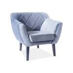 Naslonjač KATJANA 1 . Naslonjač KATJANA 1, je kakovosten kos pohištva, ki popestri vaš prostor. Narejena je iz blaga, kar zagotavlja prijetno sedenje in