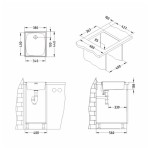 NERJAVNO POMIVALNO KORITO ALVEUS BASIC 10 FI 90, SATIN 380X440 MM - slika 6