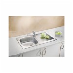 NERJAVNO POMIVALNO KORITO ALVEUS BASIC 60, LEINEN 860X435 MM - slika 5