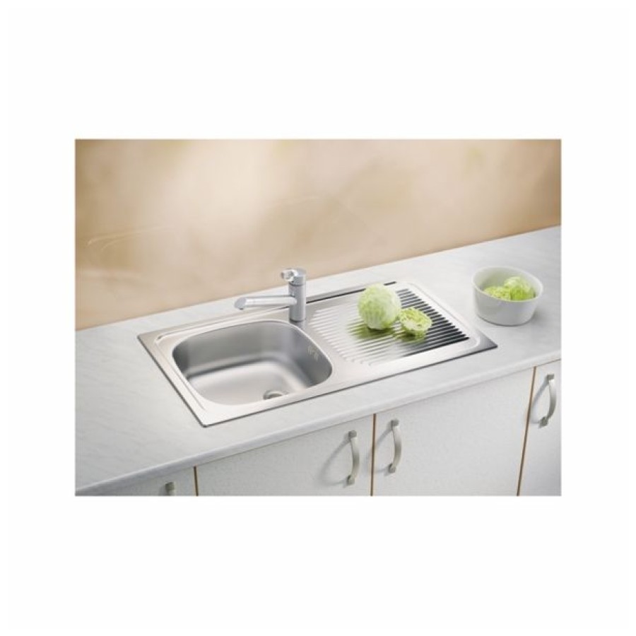 NERJAVNO POMIVALNO KORITO ALVEUS BASIC 60, LEINEN 860X435 MM - slika 5