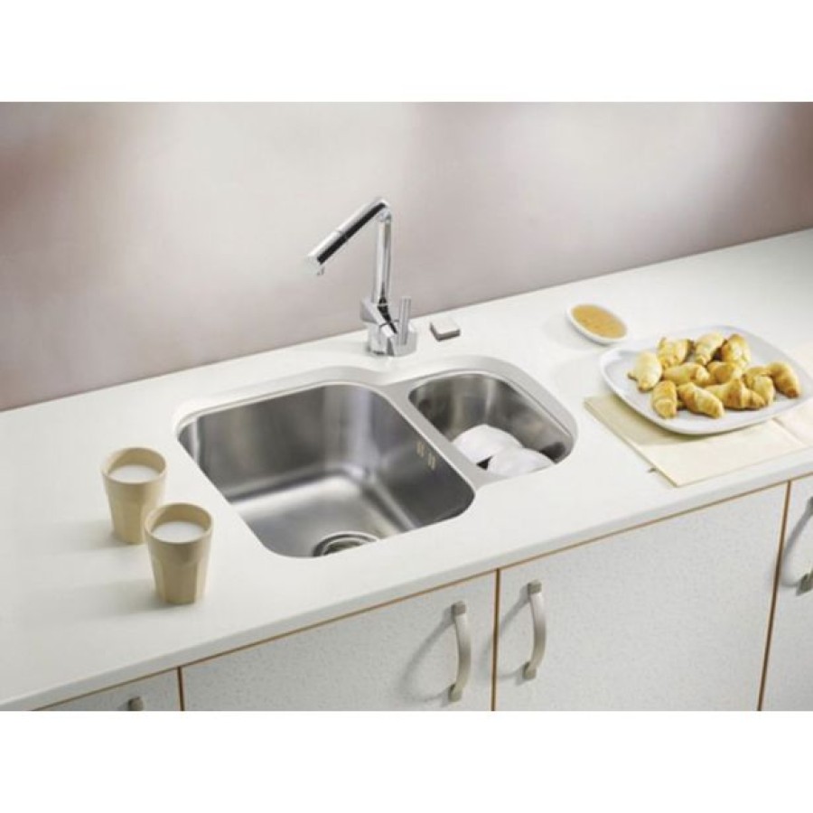 NERJAVNO POMIVALNO KORITO ALVEUS DUO 70, SATIN 560X440 MM - slika 3