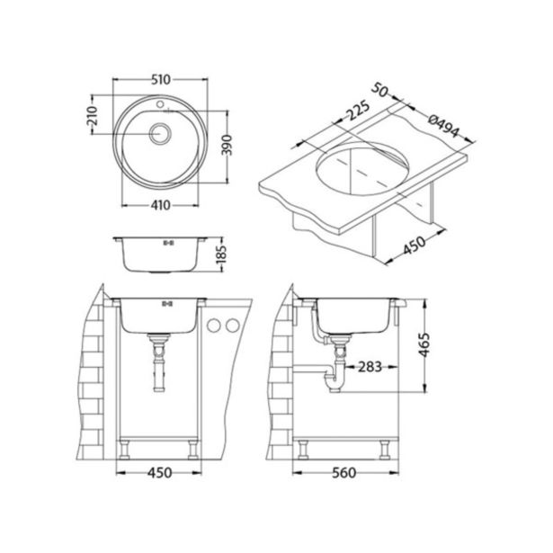 nerjavno-pomivalno-korito-alveus-form-30-leinen-fi-510-mm-2991755-2 NERJAVNO POMIVALNO KORITO ALVEUS FORM 30, LEINEN FI 510 MM - slika 6