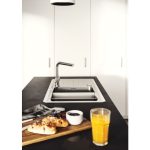 NERJAVNO POMIVALNO KORITO ALVEUS GALEO 30, SATIN 860X500 MM - slika 11