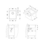NERJAVNO POMIVALNO KORITO ALVEUS KOMBINO 20, KMB 380X440 MM - slika 6