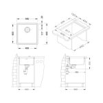 NERJAVNO POMIVALNO KORITO ALVEUS KOMBINO 30, KMB 440X440 MM - slika 6