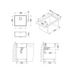 NERJAVNO POMIVALNO KORITO ALVEUS KOMBINO 40, KMB 488X438 MM - slika 5