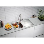 NERJAVNO POMIVALNO KORITO ALVEUS LINE MAX 80 POP UP, SATIN 790X500 MM - slika 5