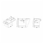 NERJAVNO POMIVALNO KORITO ALVEUS LINE MAXIM 100, SATIN 1160X500 MM - slika 8