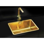 NERJAVNO POMIVALNO KORITO ALVEUS MONARCH KOMBINO 50, GOLD 542X442 MM VSADNI - slika 2