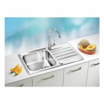 NERJAVNO POMIVALNO KORITO ALVEUS PRAKTIK 100, SATIN 980X500 MM - slika 5