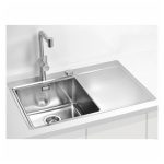 NERJAVNO POMIVALNO KORITO ALVEUS PURE 40, LEVI, SATIN 790X525 MM - slika 5