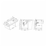 NERJAVNO POMIVALNO KORITO ALVEUS PURE 60, DESNI, SATIN 980X525 MM - slika 8