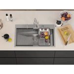 NERJAVNO POMIVALNO KORITO QUADRON BURT WORKSTATION INOX - slika 13