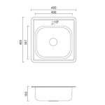 NERJAVNO POMIVALNO KORITO QUADRON JOE 110 INOX - slika 10