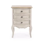 Nočna omarica 3C CLARISSE . Nočna omarica 3C CLARISSE, je eleganten kos pohištva, ki popestri vaš prostor. Narejena je iz kakovostne pavlovnije s vrhom iz