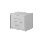 Sodobna in moderna nočna omarica AMARELA se odlično poda v vsako spalnico. Ima 2 predala. Narejena je iz trpežne laminirane plošče. Odlično se poda h