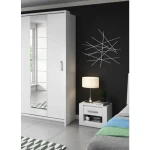 Nočna omarica ARTUR . Nočna omarica ARTUR je moderna a hkrati elegantna nočna omarica, bele barve. Primerna je za vsako spalnico. Ima predal in pod njim