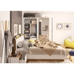 Nočna omarica DANI . Nočna omarica DANI je primerna za vsako spalnico. Je funkcionalna omarica opremljena z velikim in prostornim predalom. Spuščena mizna