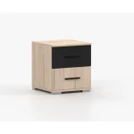 Nočna omarica DULE . Nočna omarica DULE je primerna za vsako spalnico. Narejena je iz trpežne laminirane plošče debeline 16 mm. Robovi so ABS. Je