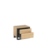 Nočna omarica KVIN . Nočna omarica KVIN ima dva prostorna predala, LED osvetlitev ter privlačne, izvirne barve. Narejena je iz kvalitetne laminirane