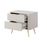 Nočna omarica LILJA . Nočna omarica LILJA, je eleganten kos pohištva, ki popestri vaš prostor. Narejena je iz odličnih materialov v barvi beige. Narejena