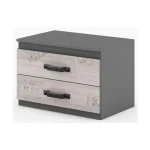 Nočna omarica MAJA je primerna za vsako mladinski ali najstniško spalnico. Ima moderen dizajn s pridihom elegance. Kombinirate jo lahko s pohištvom iz iste