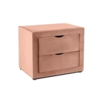 Nočna omarica STANAJA 2 . Nočna omarica STANAJA 2 je narejena iz kvalitetnih materialov, oblečena v nežno blago podobno žametu. Dobavljiva je v več