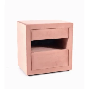 Nočna omarica STANAJA 3 . Nočna omarica STANAJA 3 je narejena iz kvalitetnih materialov, oblečena v nežno blago podobno žametu. Dobavljiva je v več