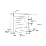 Nočna omarica STANAJA 3 . Nočna omarica STANAJA 3 je narejena iz kvalitetnih materialov, oblečena v nežno blago podobno žametu. Dobavljiva je v več