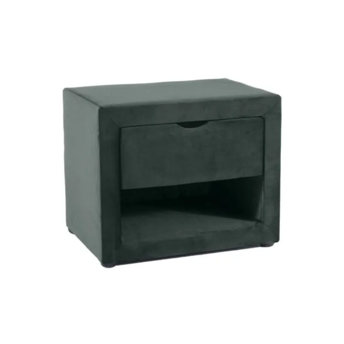 Nočna omarica STANAJA Nočna omarica STANAJA . Nočna omarica STANAJA je narejena iz kvalitetnih materialov, oblečena v nežno blago podobno žametu. Dobavljiva je v več barvah.