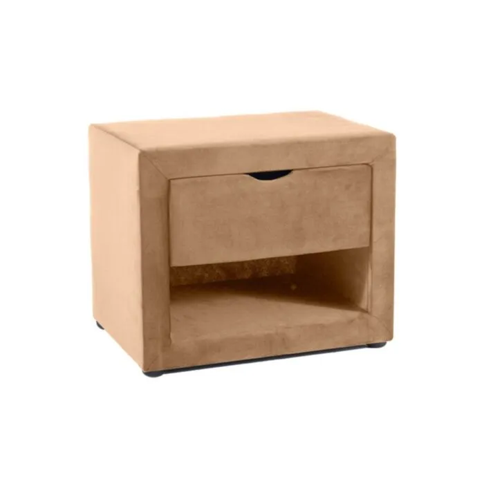 Nočna omarica STANAJA Nočna omarica STANAJA . Nočna omarica STANAJA je narejena iz kvalitetnih materialov, oblečena v nežno blago podobno žametu. Dobavljiva je v več barvah.