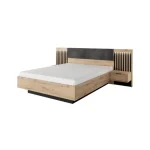 Nočna omarica TINAJA . Elegantna in moderna nočna omarica TINAJA, je narejena iz odličnih materialov v barvi artisan hrast s kombinacijo antracit. Narejena