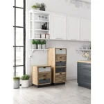 Nočna omarica TUDOR . Nočna omarica TUDOR je narejena iz lesenega okvirja (mango), podnožje je kovinsko. Dimenzije: širina: 45cm globina: 33cm višina: