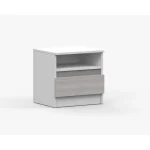 Nočna omarica ZEUS . Nočna omarica ZEUS je primerna za vsako spalnico. Narejena je iz kvalitetne laminirane plošče s 16 mm debelino in ima ABS robove. Ima