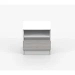 Nočna omarica ZEUS . Nočna omarica ZEUS je primerna za vsako spalnico. Narejena je iz kvalitetne laminirane plošče s 16 mm debelino in ima ABS robove. Ima