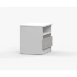 Nočna omarica ZEUS . Nočna omarica ZEUS je primerna za vsako spalnico. Narejena je iz kvalitetne laminirane plošče s 16 mm debelino in ima ABS robove. Ima