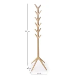 Obešalnik DAIKI SLIM . Obešalnik DAIKI je narejen iz lesa- hrast. Dimenzije: širina: 60cm globina: 60cm višina: 169cm