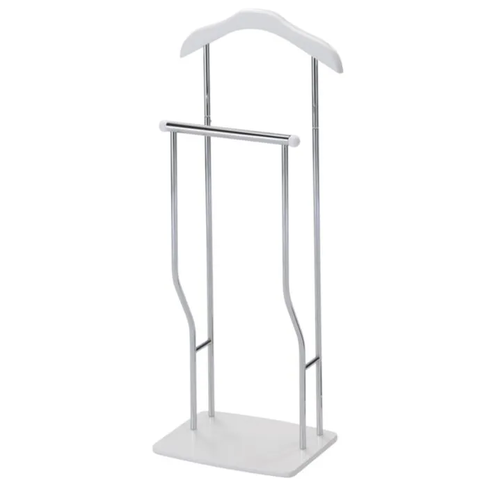 Obešalnik GREG 2 Obešalnik GREG 2 . Praktičen kovinsko leseni obešalnik, primeren za vsak prostor. Barva: bela / krom Višina: - 107 cm