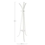 Obešalnik TRIOMPHE bela je narejen iz kovine in je bele barve. Material: - Kovina Barva: - Bela Dimenzije: širina: 60cm globina: 60cm višina: 180cm