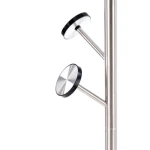 Obešalnik VIDA . Praktičen obešalnik VIDA, primeren za vsak prostor. Narejen je iz nerjavečega jekla v srebrni barvi. Dimenzija : - Fi: 39 cm - V: 183 cm