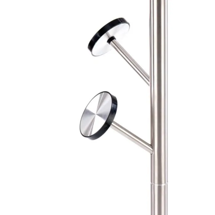 Obešalnik VIDA Obešalnik VIDA . Praktičen obešalnik VIDA, primeren za vsak prostor. Narejen je iz nerjavečega jekla v srebrni barvi. Dimenzija : - Fi: 39 cm - V: 183 cm